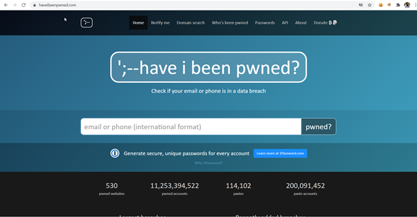 HaveIbeenPwned